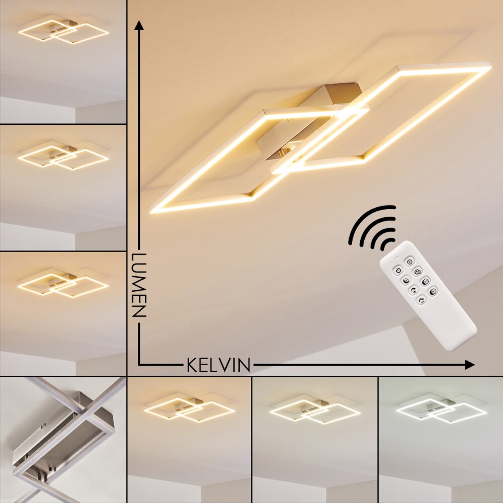 Colombero Taklampa LED Silver, 2-ljuskällor, Fjärrkontroll main product photo