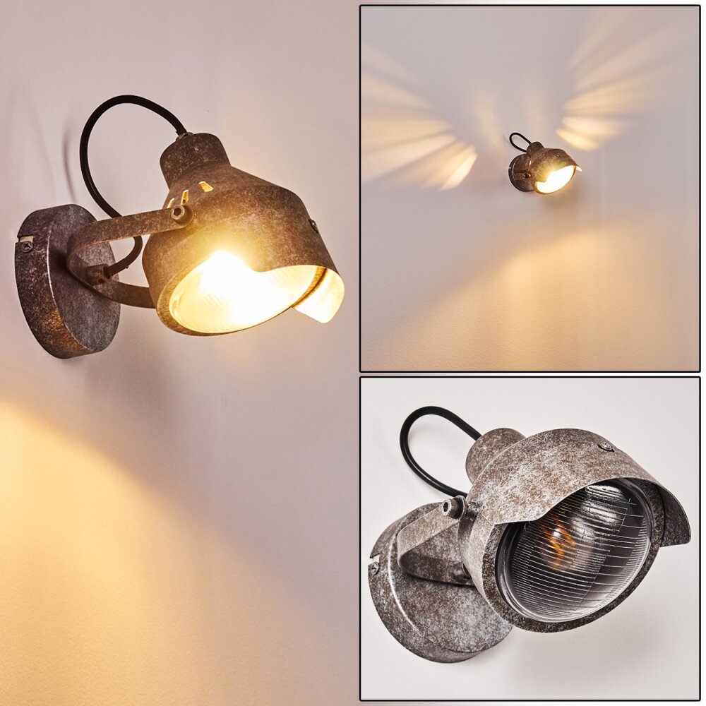 Vintage Vägglampa Rostfärger, 1-ljuskällor main product photo
