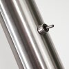 Bernardino Golvlampa, Båglampor Nickel matt, 3-ljuskällor, Tyg-lampskärm