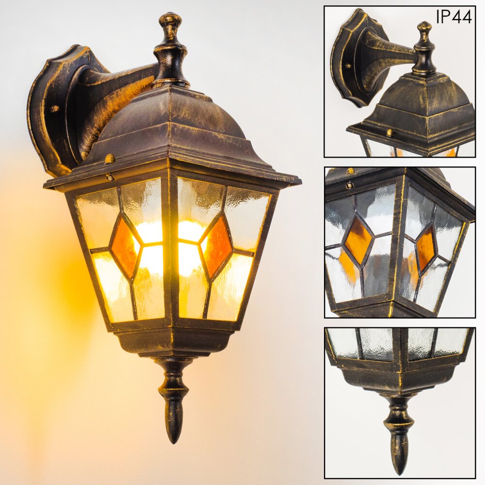 Antibes Vägglampa Brunt, guld, 1-ljuskällor main product photo