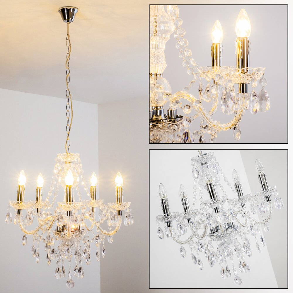 Cheop ljuskrona Genomskinlig, klar, 5-ljuskällor main product photo