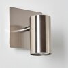 Zuoz Vägglampa, Väggspotlight Nickel matt, 1-ljuskällor