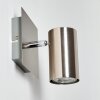 Zuoz Vägglampa, Väggspotlight Nickel matt, 1-ljuskällor