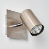 Zuoz Vägglampa, Väggspotlight Nickel matt, 1-ljuskällor