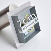Zuoz Vägglampa, Väggspotlight Nickel matt, 1-ljuskällor