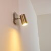 Zuoz Vägglampa, Väggspotlight Nickel matt, 1-ljuskällor
