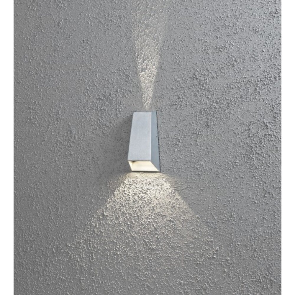 Konstsmide Lampor Imola Vägglampa LED Grått, 2-ljuskällor main product photo