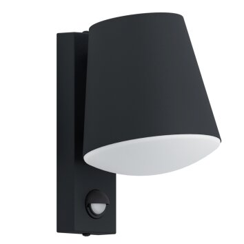 Eglo CALDIERO vägglampa utomhus, Vägglampa Antracit, 1-ljuskällor, Rörelsedetektor
