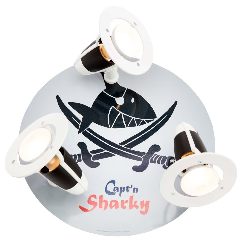 Elobra Barnbelysning SÄBELN Taklampa, Takstrålkastare Vit, 3-ljuskällor main product photo