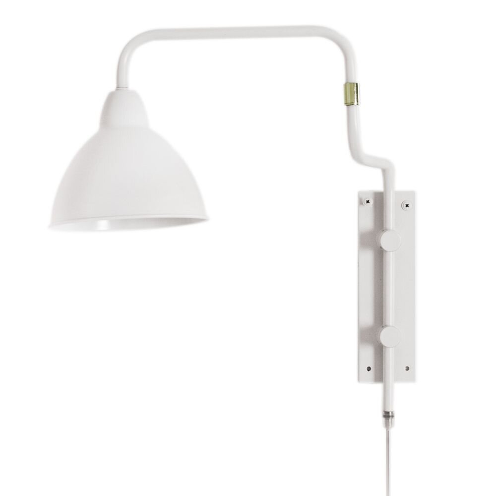 By Rydens Brighton Vägglampa, Läslampa Vit, 1-ljuskällor main product photo