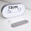 Felsted vägglampa utomhus, Vägglampa LED Silver, 1-ljuskällor