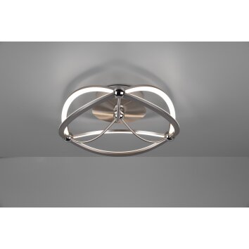 Trio Charivari Taklampa LED Nickel matt, 1-ljuskällor