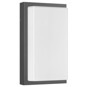 LCD vägglampa utomhus, Vägglampa Svart, 1-ljuskällor, Rörelsedetektor