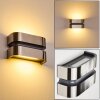 Kolding vägglampa utomhus, Vägglampa LED Rostfritt stål, Svart, 1-ljuskällor