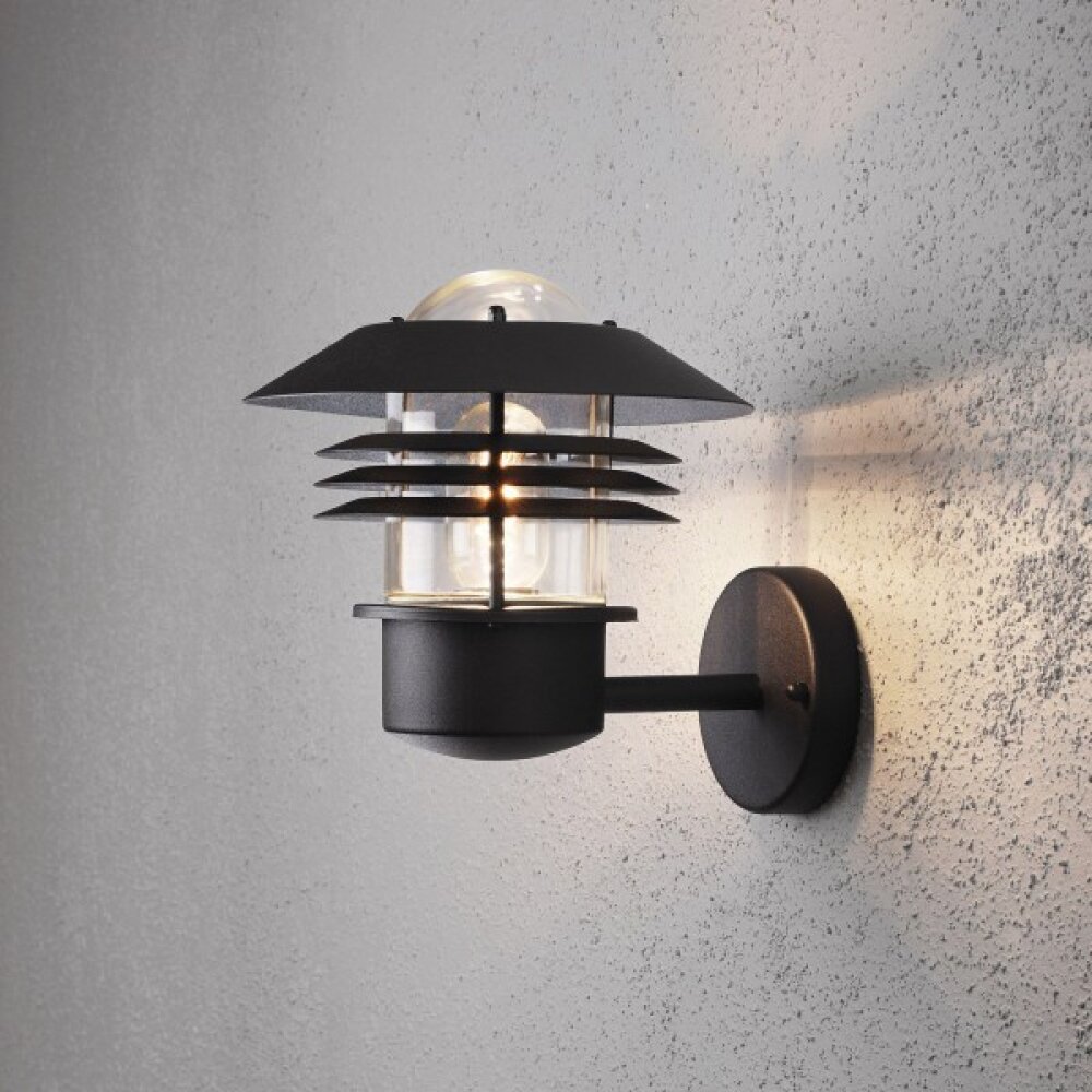 Konstsmide Lampor Modena Vägglampa Svart, 1-ljuskällor main product photo