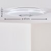 Haderup Taklampa LED Krom, Vit, 1-ljuskällor, Fjärrkontroll, Färgväxlare