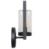 Lucide NISPEN vägglampa utomhus, Vägglampa Svart, 1-ljuskällor