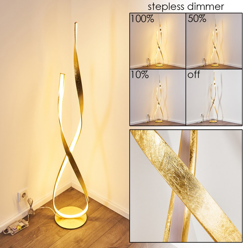 Medle Golvlampa LED Guld, 1-ljuskällor main product photo