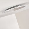 Aitrach Taklampa LED Silver, Vit, 1-ljuskällor