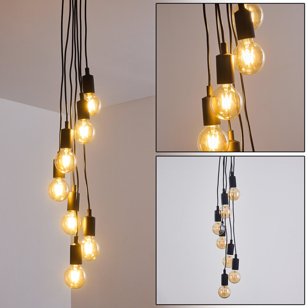 Hallabro Pendelbelysning, Pendellampa Cluster Svart, 7-ljuskällor main product photo