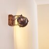 Glostrup Vägglampa Brun, Färg i rostfritt stål, 1-ljuskällor