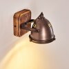 Glostrup Vägglampa Brun, Färg i rostfritt stål, 1-ljuskällor