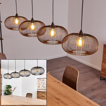 Agueda Pendellampa, Pendelbelysning Svart, 4-ljuskällor