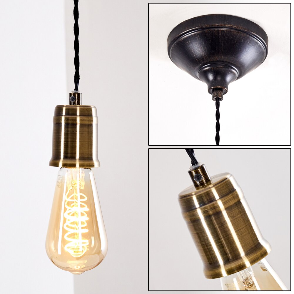 Lemone Pendelbelysning Svart-guld, 1-ljuskällor main product photo