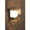 Konstsmide Lampor SANREMO vägglampa utomhus, Vägglampa LED Rostfritt stål, Genomskinlig, klar, 9-ljuskällor