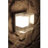 Konstsmide Lampor SANREMO vägglampa utomhus, Vägglampa LED Rostfritt stål, Genomskinlig, klar, 9-ljuskällor