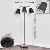 Ascona Golvlampa Nickel matt, 3-ljuskällor