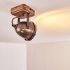 Glostrup Taklampa, Takstrålkastare Brun, Färg i rostfritt stål, 1-ljuskällor