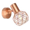 Globo XARA Vägglampa, Väggspotlight Kopparfärg, 1-ljuskällor
