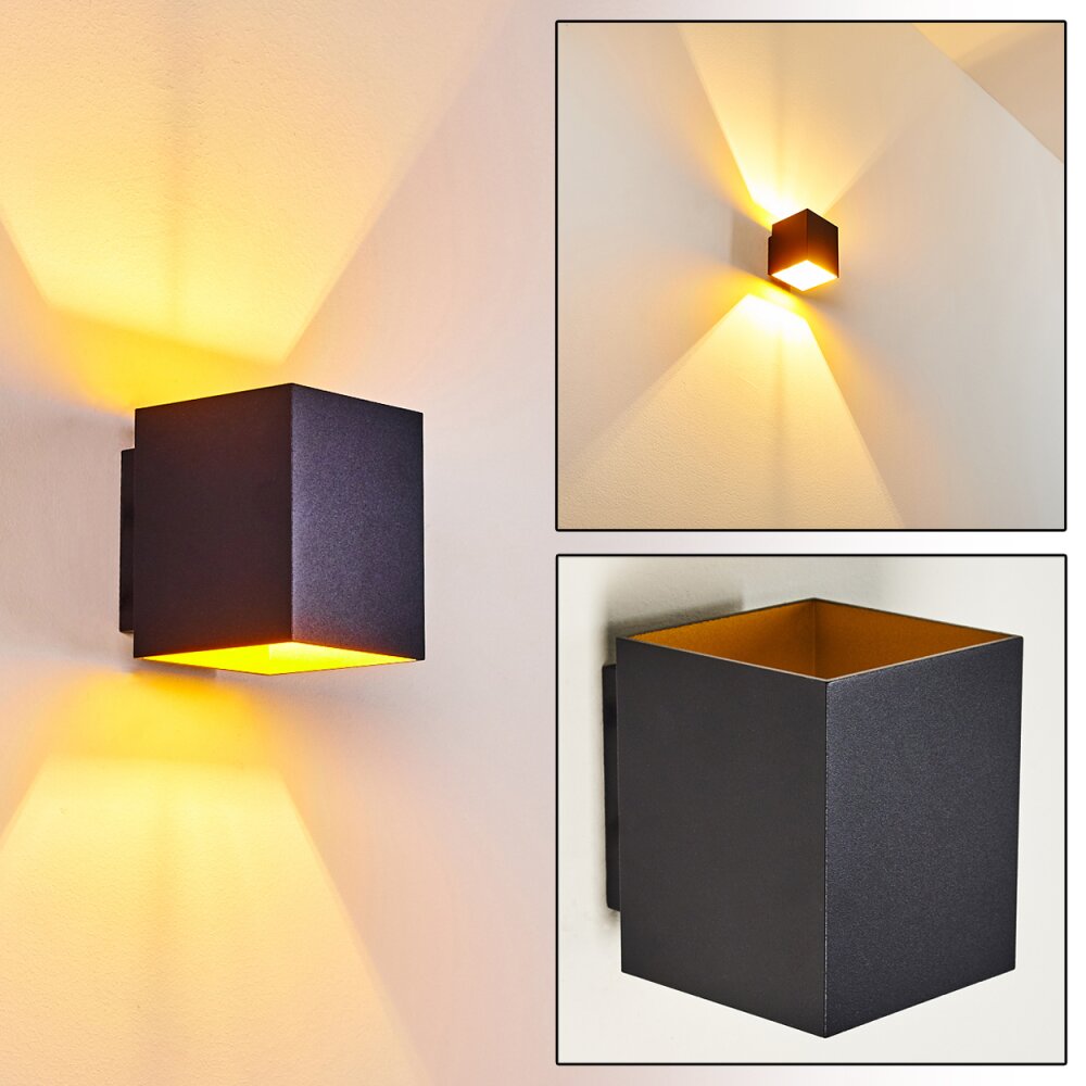 Laforsen Up & Down Lampa, Vägglampa Guld, Svart, 1-ljuskällor main product photo