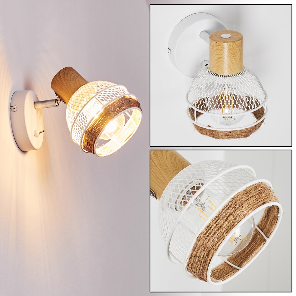 Bariloche Vägglampa, Läslampa Krom, Vit, 1-ljuskällor main product photo