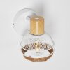 Bariloche Vägglampa, Läslampa Krom, Vit, 1-ljuskällor