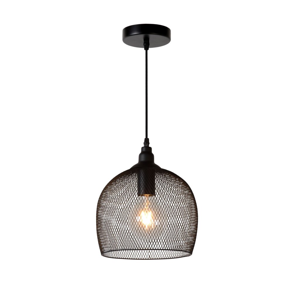 Lucide MESH Pendelbelysning Svart, 1-ljuskällor main product photo