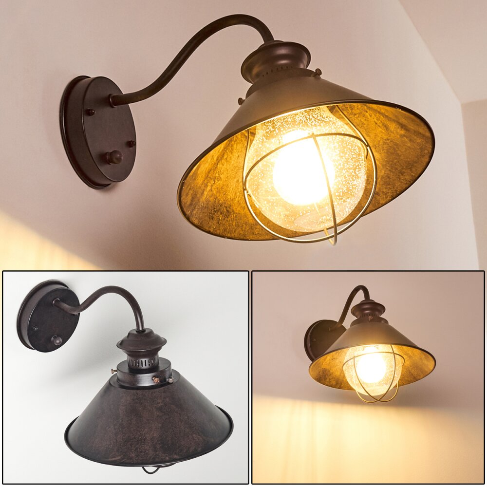 Lohja Vägglampa Rostfärger, Svart, 1-ljuskällor main product photo