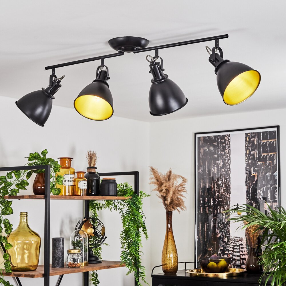 Koppom Taklampa, Takstrålkastare Svart, 4-ljuskällor main product photo