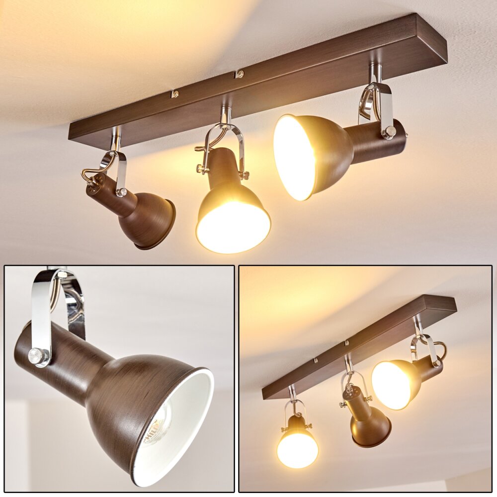 Danikon Taklampa, Takstrålkastare Brun, 3-ljuskällor main product photo
