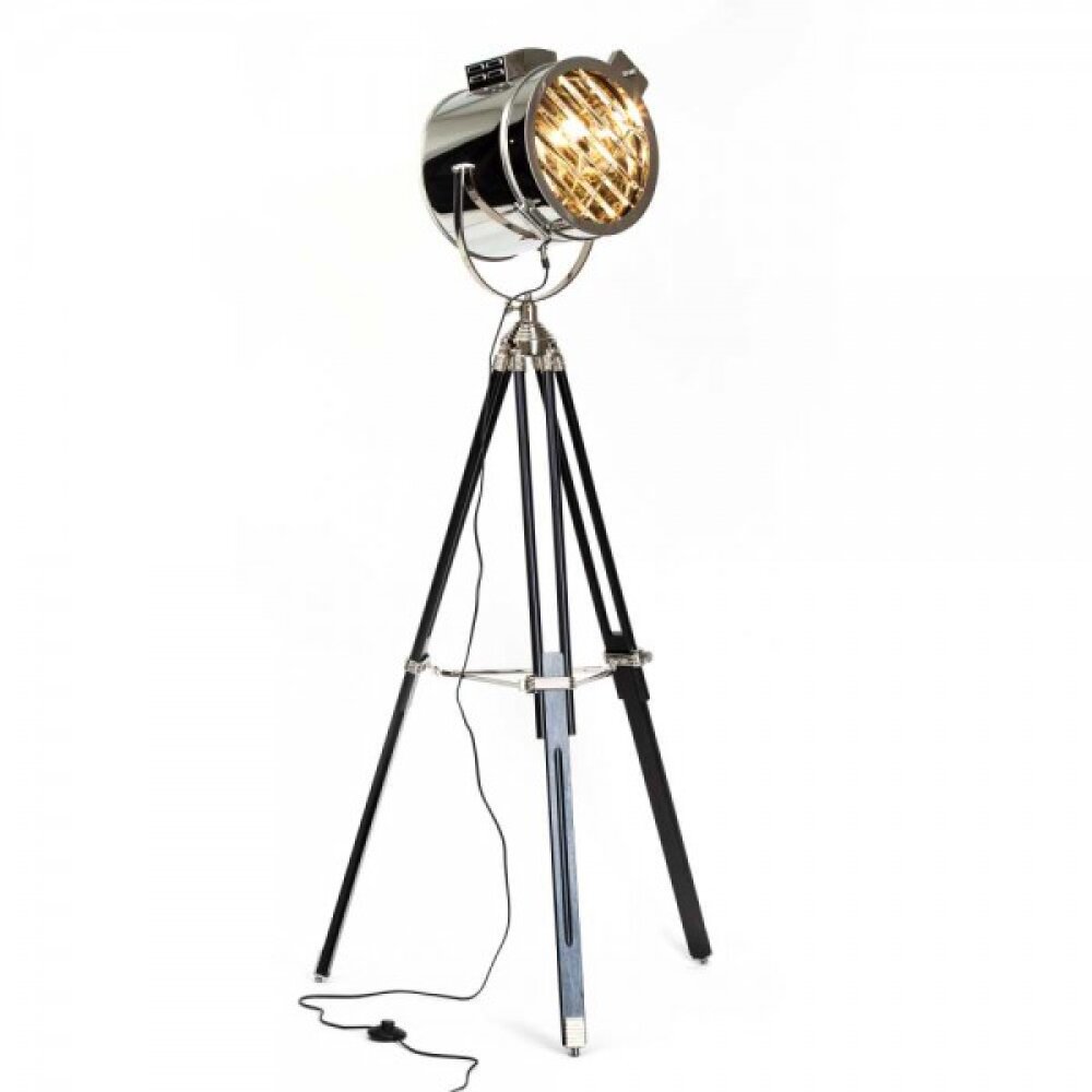 Brilliant Cine Golvlampa Krom, Svart, 1-ljuskällor main product photo