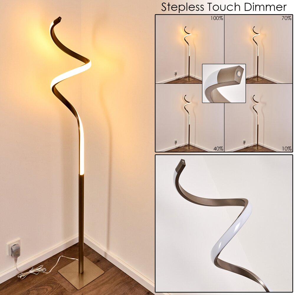Pitasch Golvlampa, Golvlampa LED Nickel matt, 1-ljuskällor main product photo