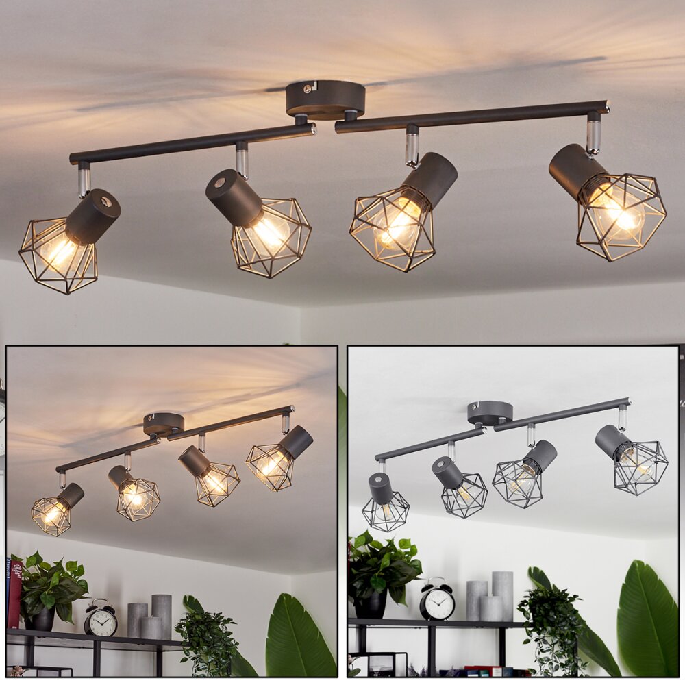 Gullspang Taklampa, Takstrålkastare Antracit, 4-ljuskällor main product photo