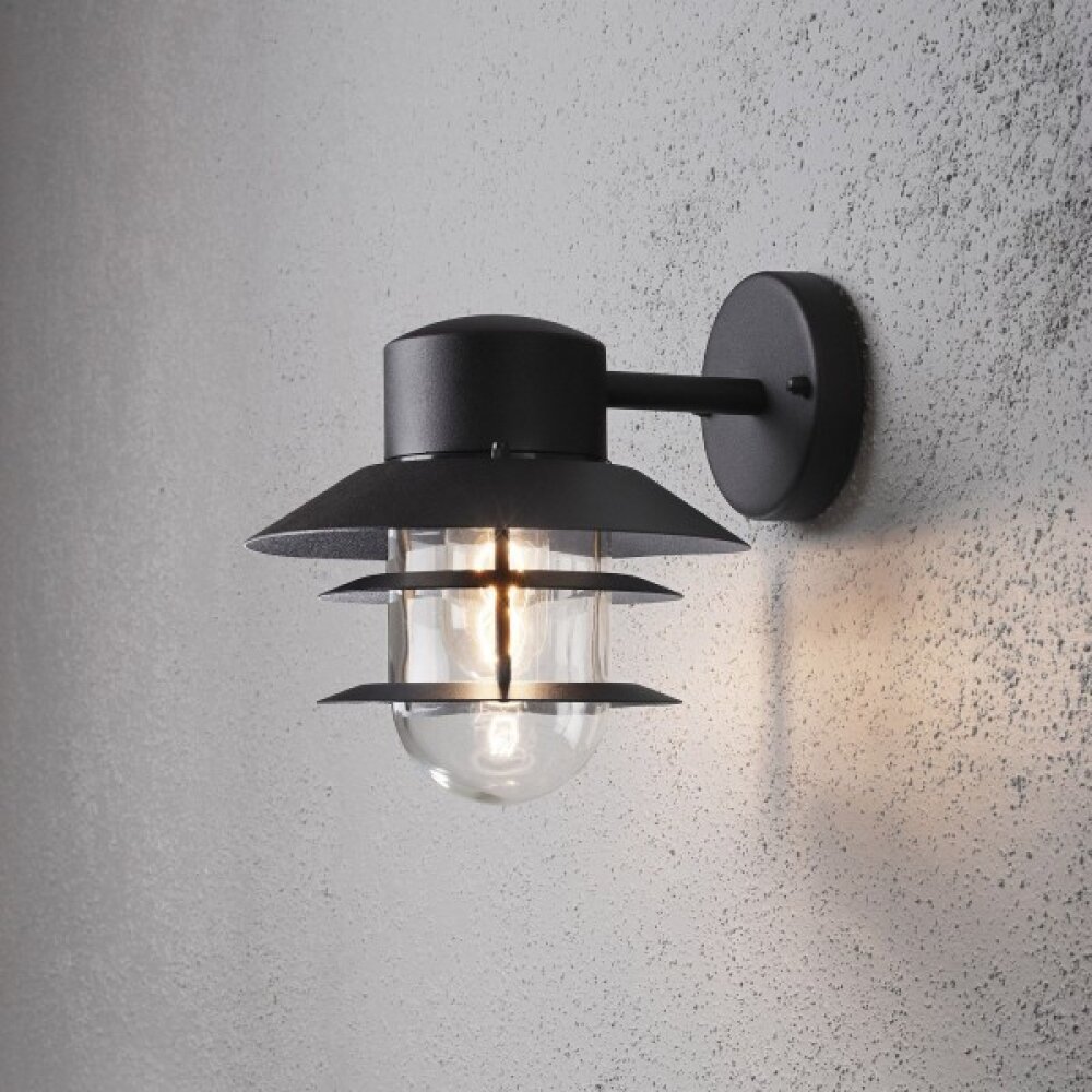 Konstsmide Lampor Modena Vägglampa Svart, 1-ljuskällor main product photo