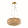 Ideallux PASHA Pendellampa, Pendelbelysning Guld, Kristall optik, 6-ljuskällor