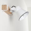 Oksbol Vägglampa Trä mörkt, Vit, 1-ljuskällor