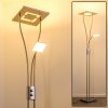 Kimba strålkastare, Golvlampa LED Nickel matt, 3-ljuskällor