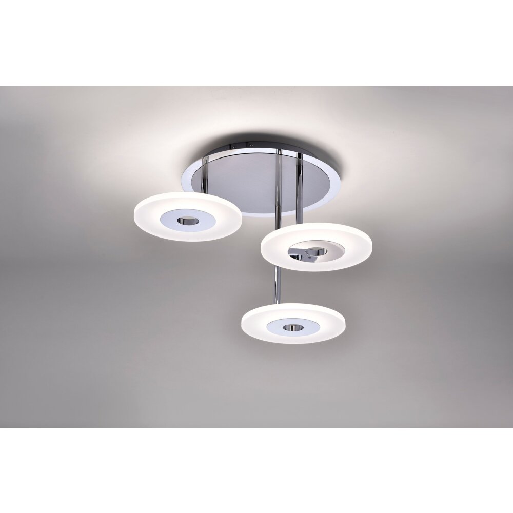 Paul Neuhaus ADALI Taklampa LED Rostfritt stål, 3-ljuskällor main product photo