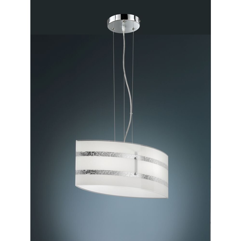 Trio Lampor NIKOSIA Pendelbelysning Krom, 2-ljuskällor main product photo