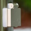 Caserta Golvlampa, gångvägslampa Färg i rostfritt stål, 1-ljuskällor, Rörelsedetektor